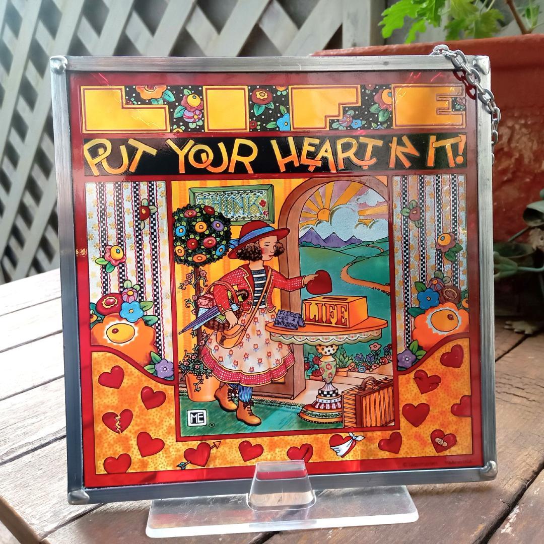 メアリー・エンゲルブライト ステンドグラス ハート グラスマスターズ社