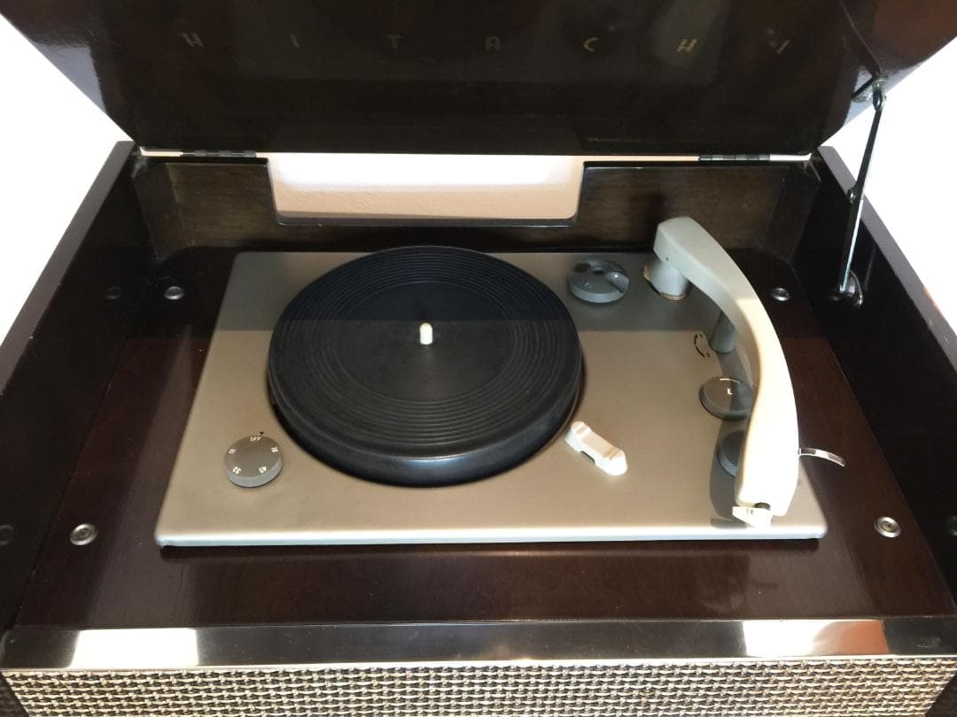 日立 真空管式ラジオ 電蓄 レコードプレーヤー SPレコード レトロ