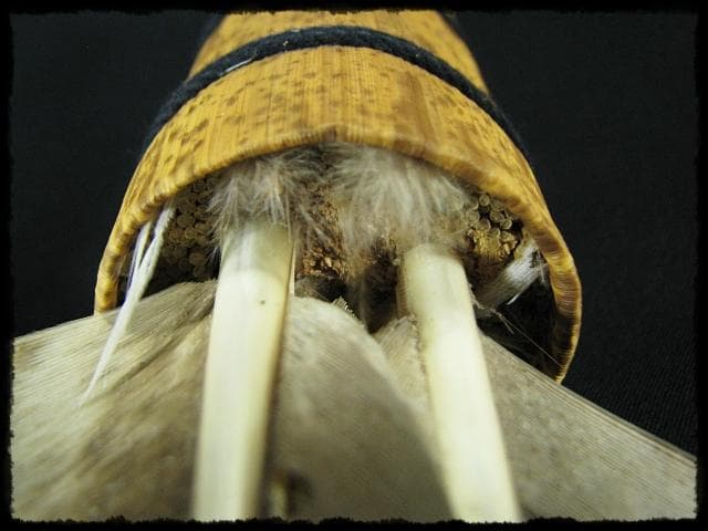 座掃 御羽箒 箒博 六ツ羽根 大掃込 茶道具 水屋道具 共箱 f321