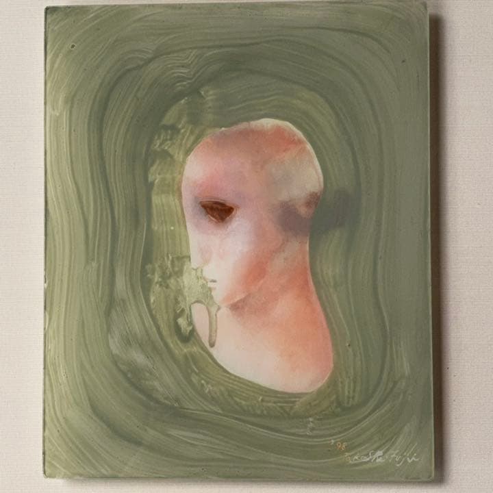 2120様感謝‼️涼‼️硝子の佳品藤井武「悠久のとき」肉筆作品　藤井武　春陽会