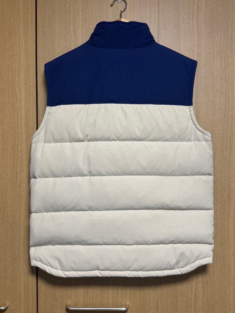 patagonia ダウンベスト L ネイビー/ベージュ