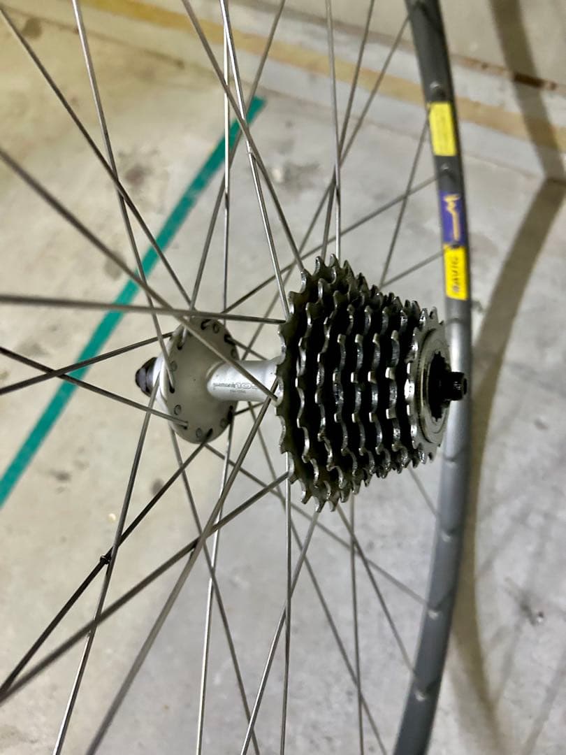 【Mavic/マビック後輪ホイール】GP4チューブラー重量1.36kgスプロケ付