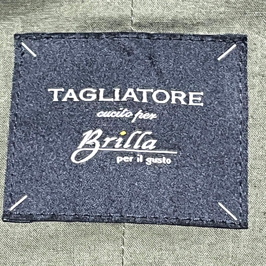 ★TAGLIATORE BRILLA別注★ウールチェックジレ　ベスト★46R★