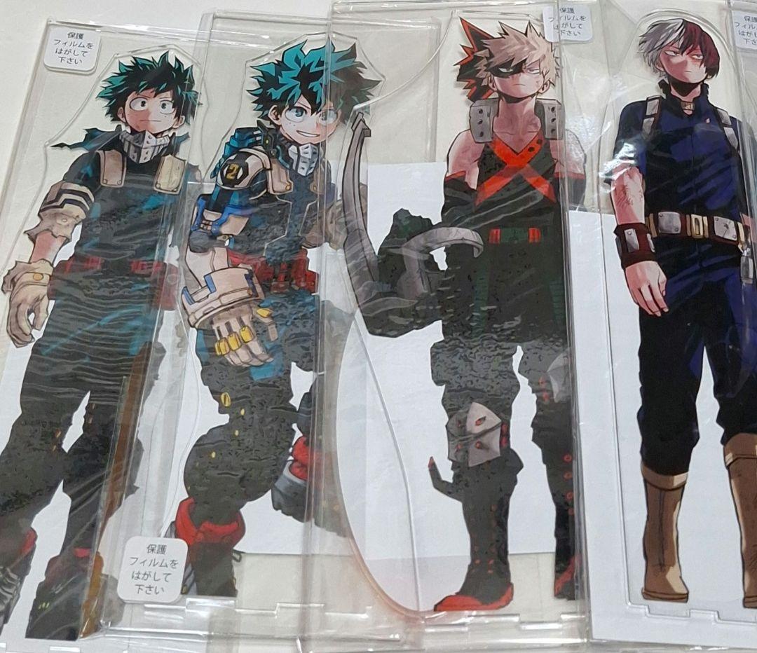 僕のヒーローアカデミア アクリルmegaフィギュア 緑谷出久 爆豪勝己 轟焦凍