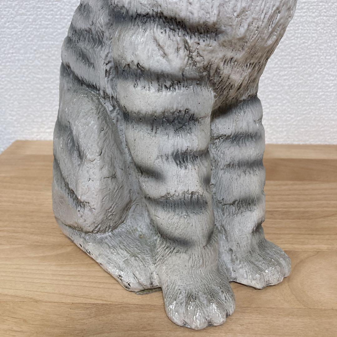 イタリア　リアル猫 ネコ　ねこ　キャット　サバトラ　置物 オーナメント オブジェ