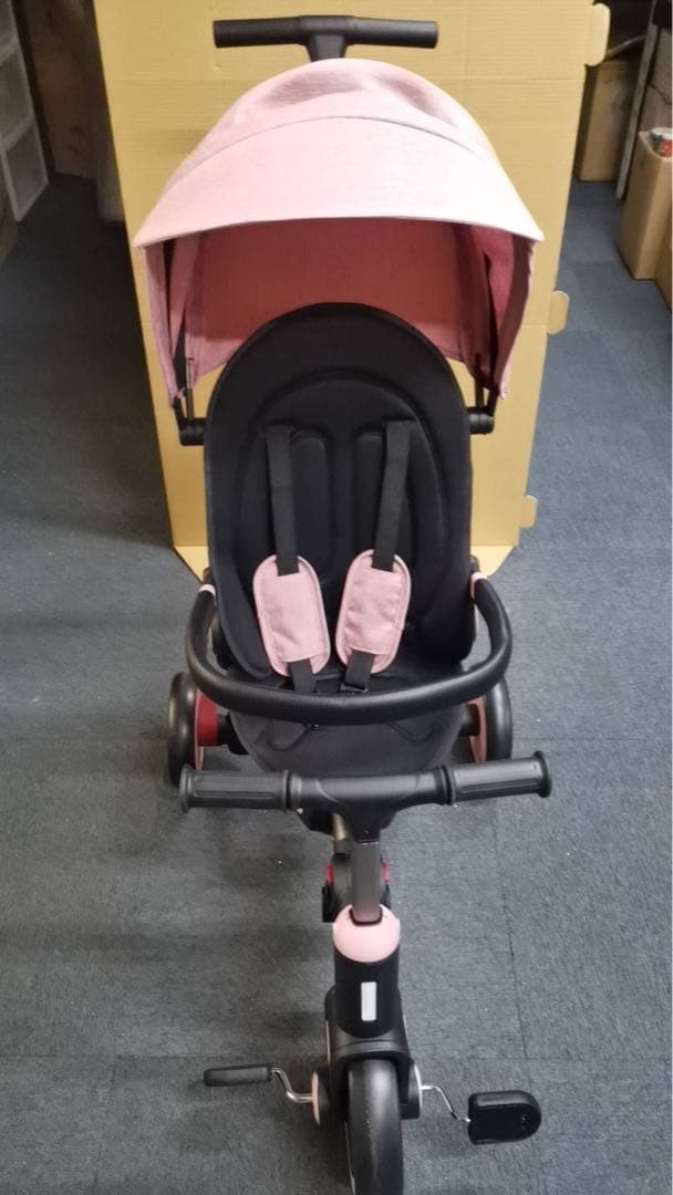 ピンク 三輪車 360度回転シート