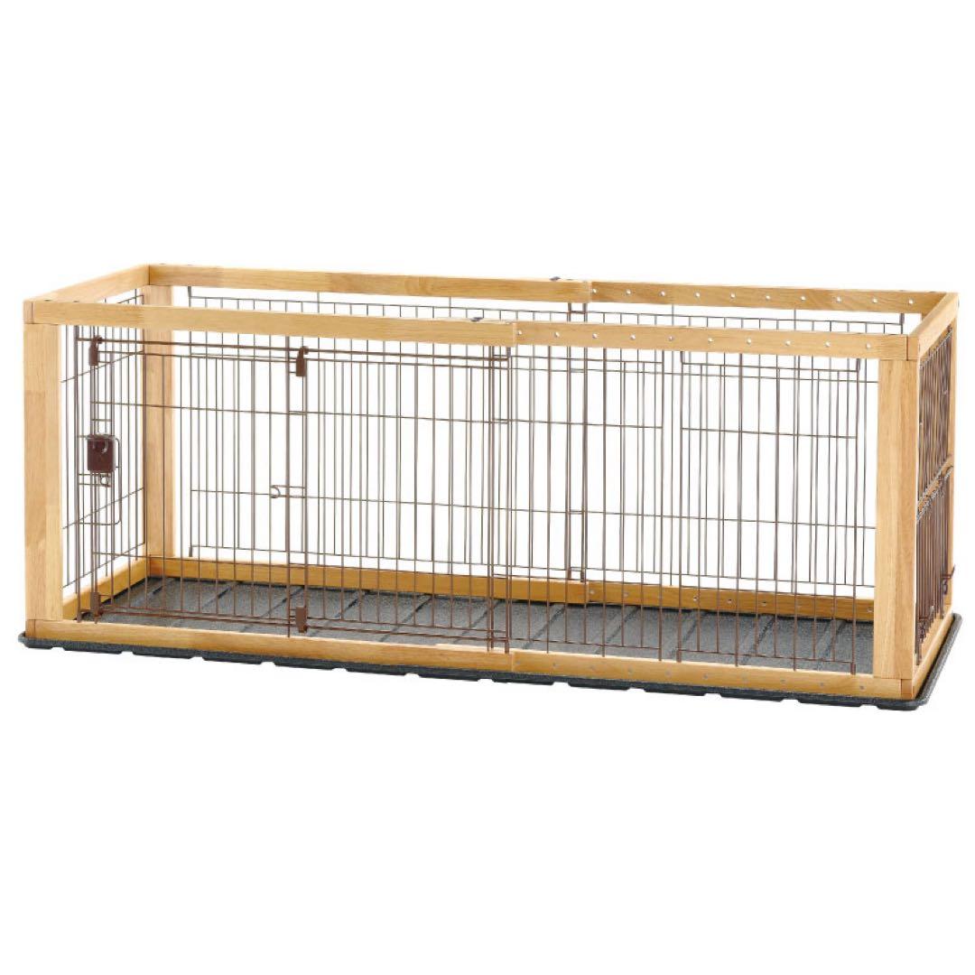 リッチェル　木製スライドペットサークル　レギュラー　ナチュラル