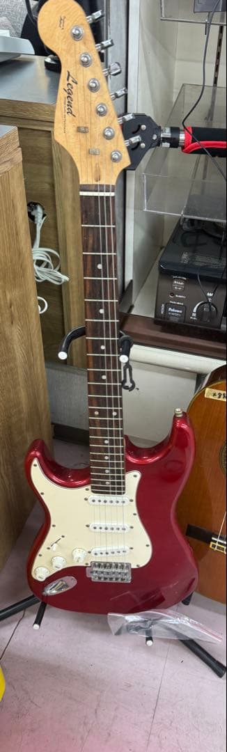 E1000 regend guitar レジェンド　エレキギター 赤　ギター　左