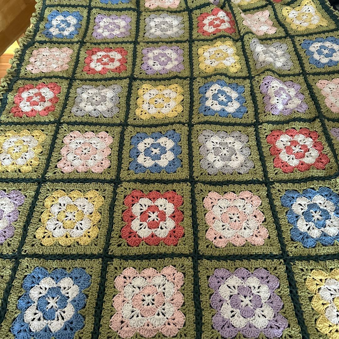 手編み　♡マルチカバー♡