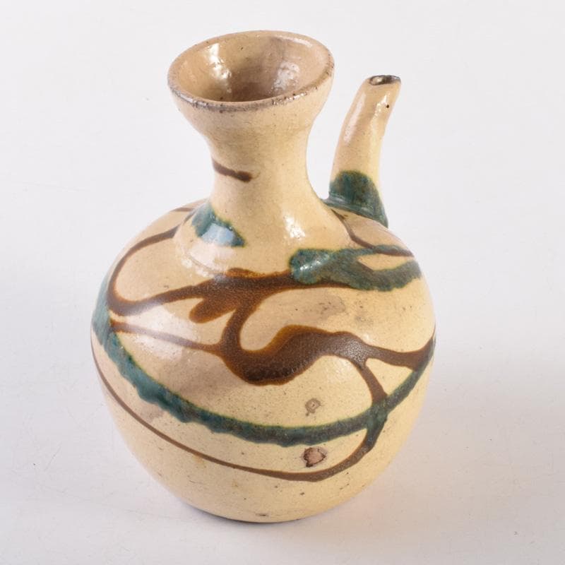 茶道具　美濃焼　加藤芳平作　色絵　水注　執壷　C　7223