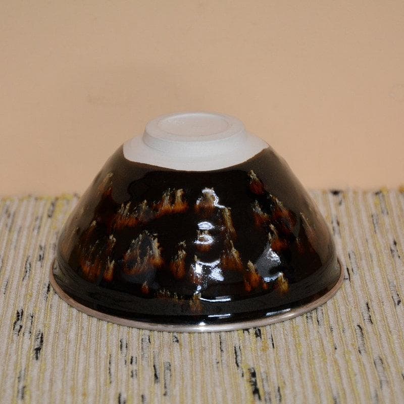 茶道具　玳玻盞天目茶碗　桶谷洋（定一）　 古物　送料込み