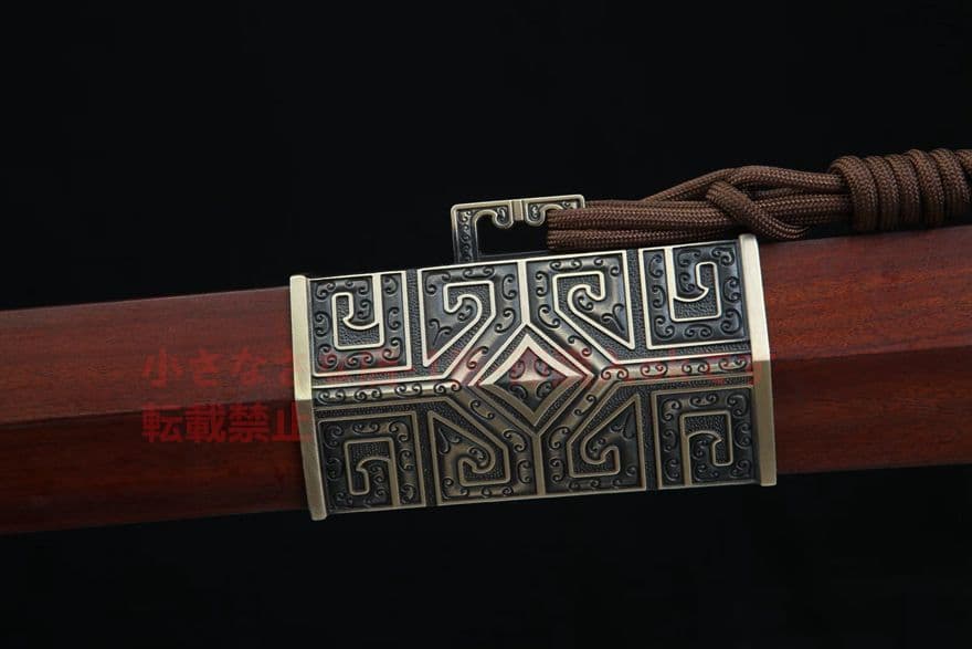 巨秦戦剣（酸枝木タイプ）古兵器   武具　刀装具　日本刀　模造刀   居合刀