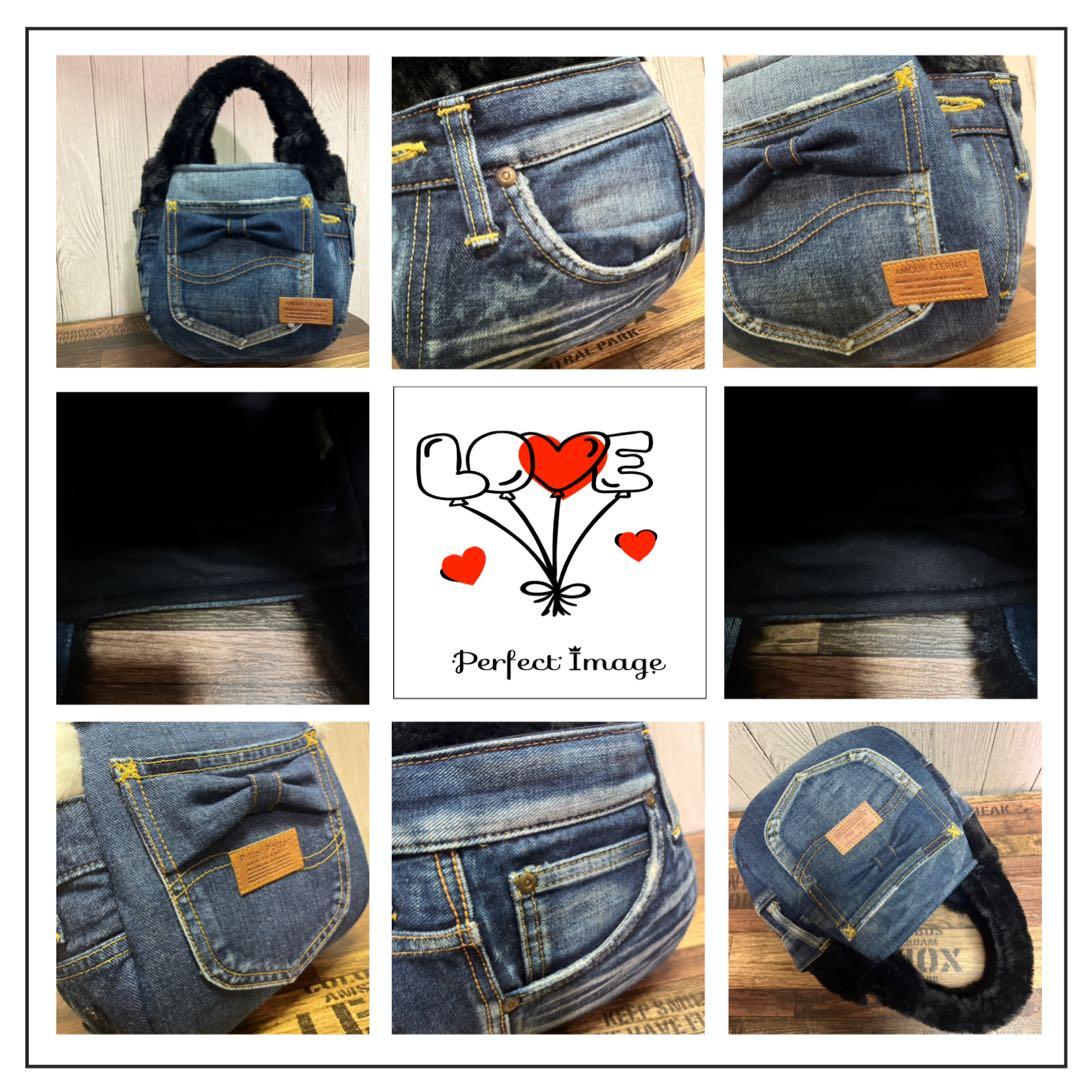 ♾専用♾ ふんわりトートバッグ▸︎▹︎デニムリメイク▸︎▹︎ハンドメイド