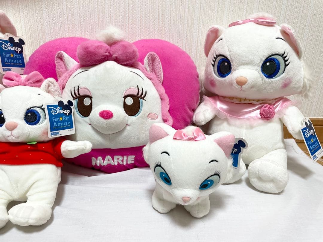 【未使用タグ付き】ディズニー マリーちゃん ぬいぐるみセット Marie 非売品