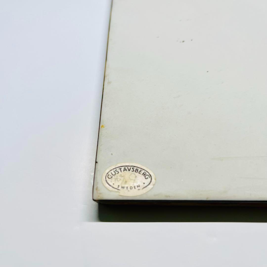 【リサラーソン/UNIK/ネコ/ブルー】北欧/ビンテージ/希少/KATT/陶板