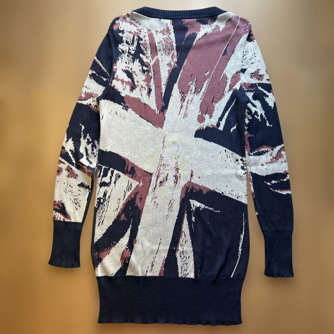 ☆VivienneWestwoodユニオンジャックニットワンピ/サイズ2★