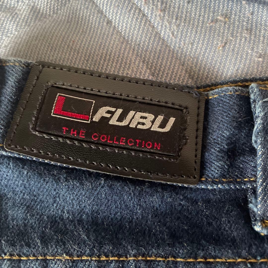 FUBU フブ　 激レア❗️ワイドカーゴパンツ　ウエスト36 激太ジーンズ　デニム