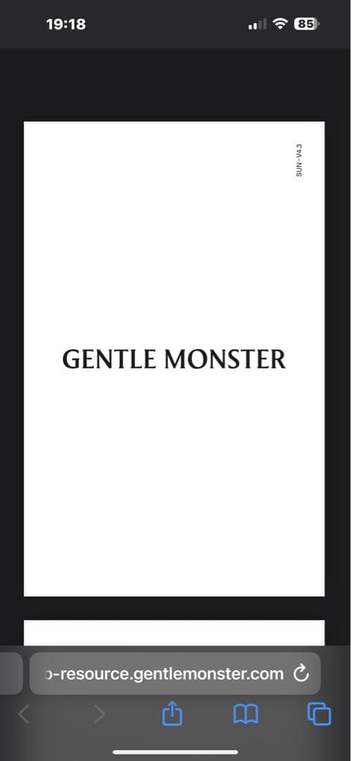 GENTLE MONSTER ブラックサングラス