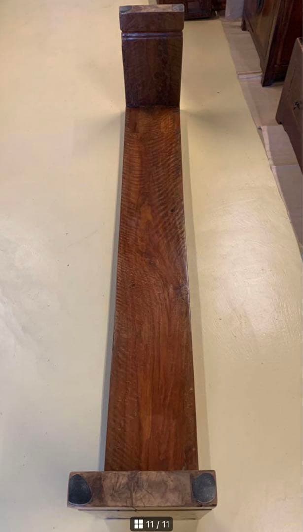 中国骨董家具 長椅子　無垢一枚板　飾り台オブジェ