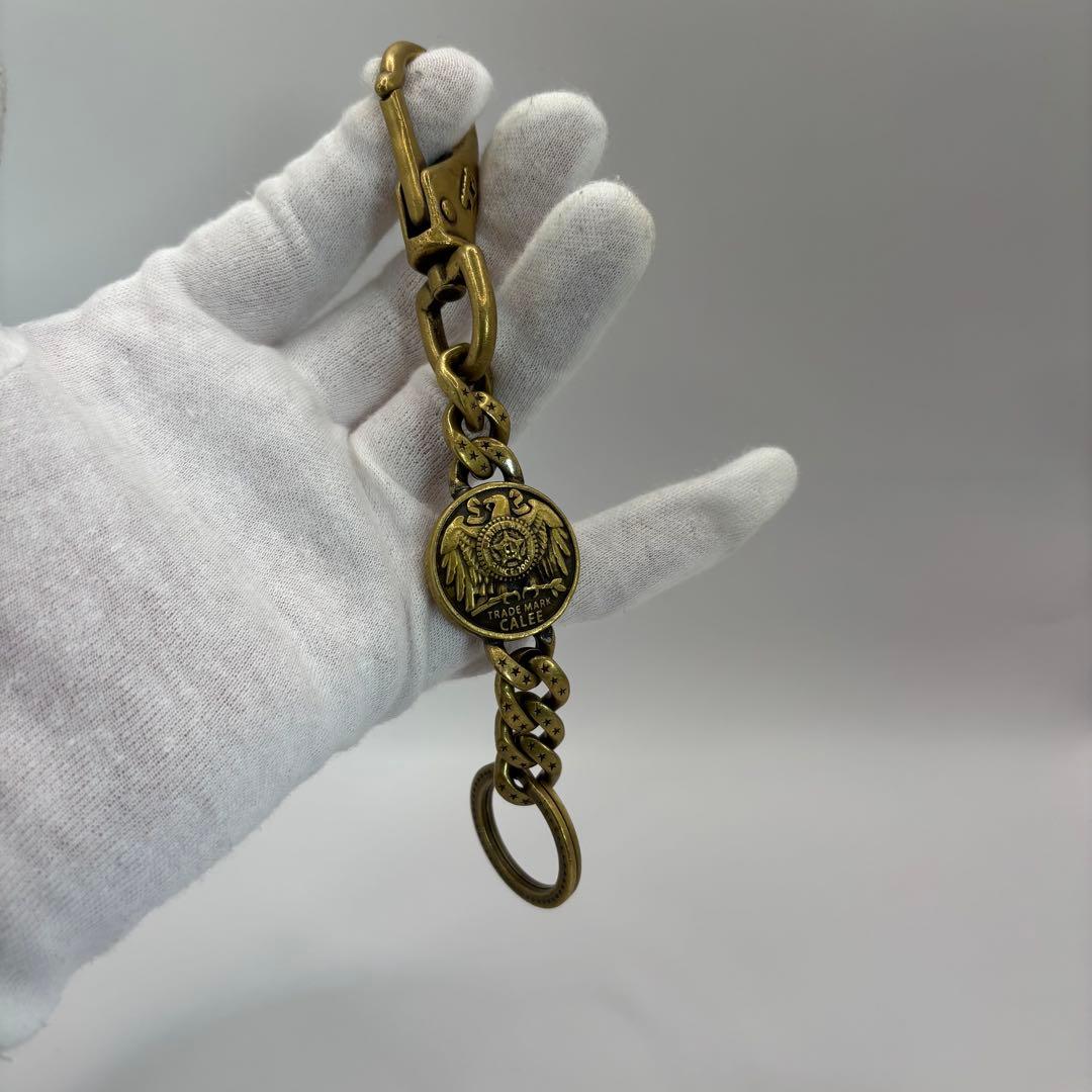 CALEE キーリング　concho key ring brass ゴールド