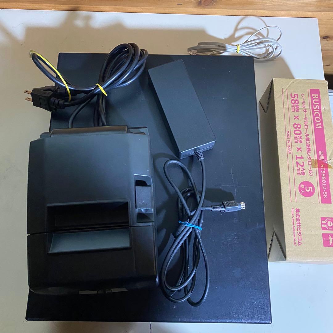 サーマルプリンター＆ドロアー　◼︎TSP650II スター◼︎精密レジロール付き