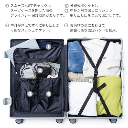 【値下げ！】スーツケースМ/黒/新品/ブラック/軽量/旅行