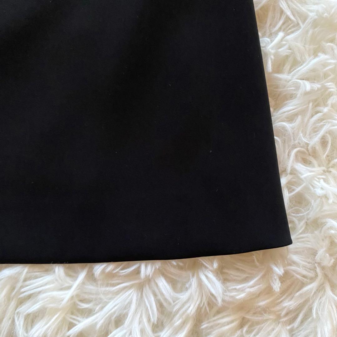 フォクシーニューヨーク　ワンピース　ハイネック　プリーツ　長袖　ブラック