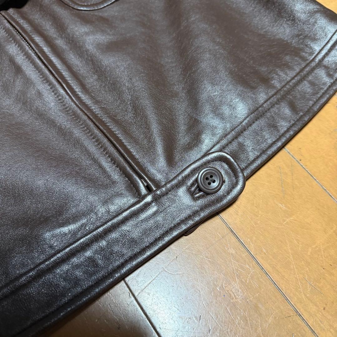 ジャケット・アウター 90'sGap single zip cropped leatherjacket