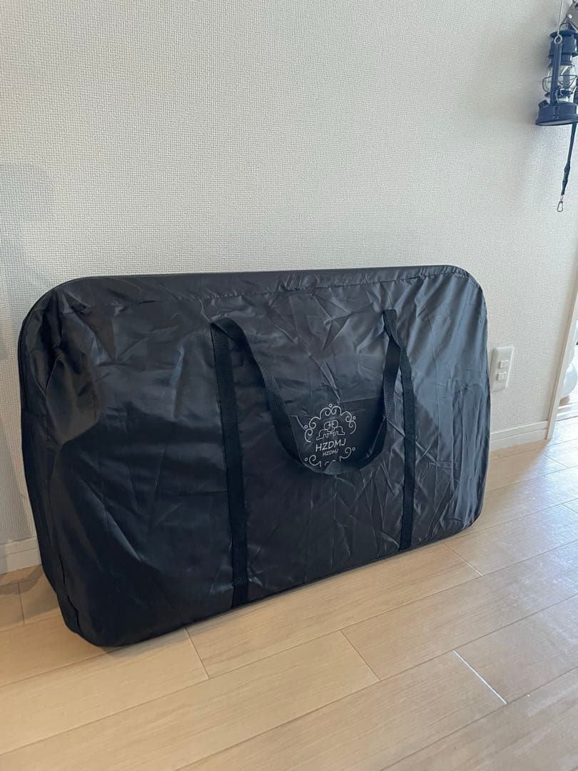 HZDMJ 新型ベビーベッド　説明書付き　グレー　折りたたみ　キャスター付き