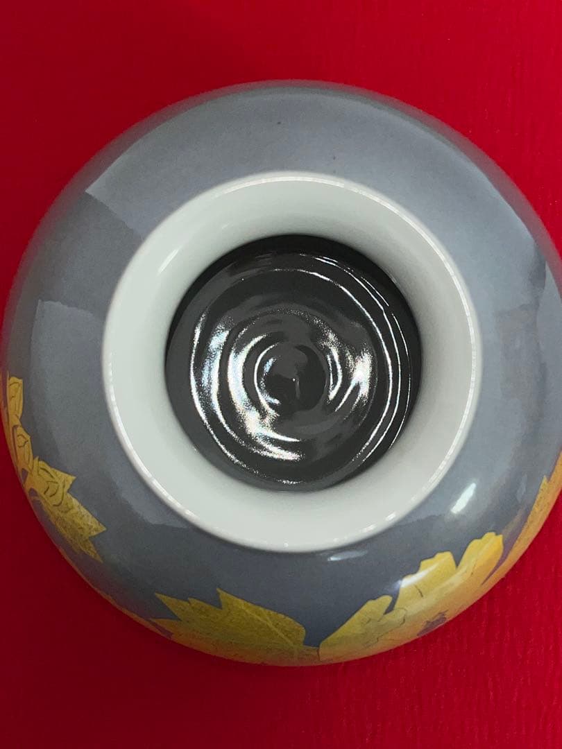 【珍色】 人間国宝 吉田美統『釉裏金彩 芙蓉文 花瓶』Y30 本物保証