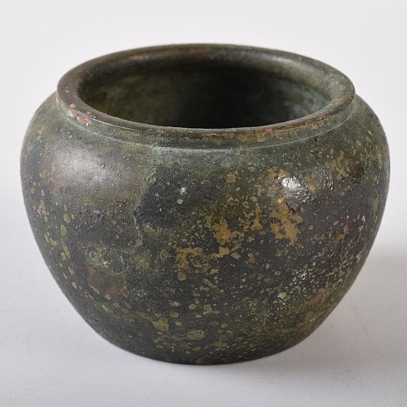 中国　古銅宣徳銅　雅賞幽香銘　小壷　N　8527E