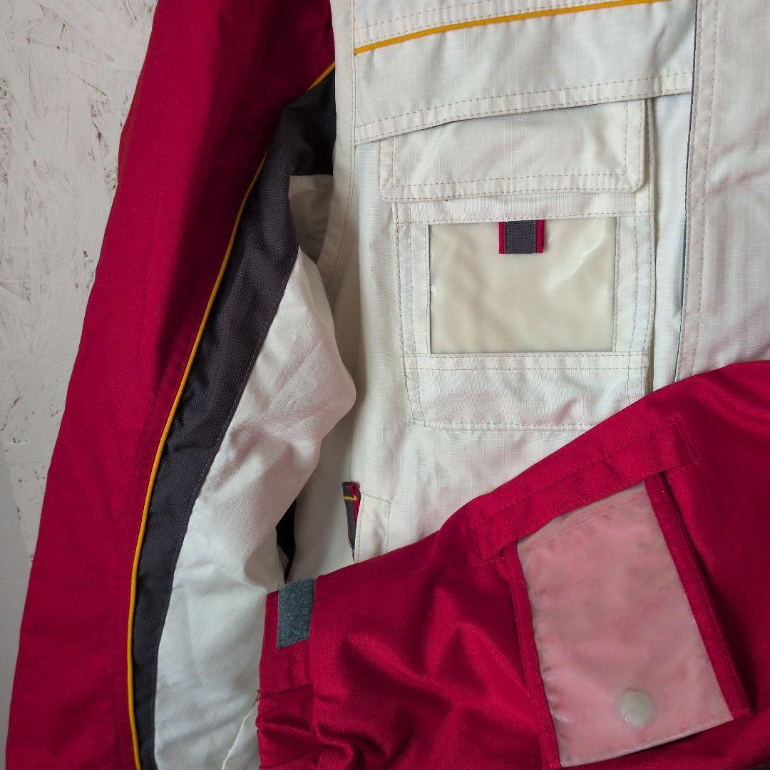 【美品】L9 PHENIX スキーウェア 上下セット MEN'S L 赤/白