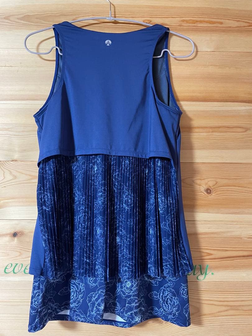 【SUKALA】ブルーミングフラワープリーツタンク　Lサイズ　ブルー