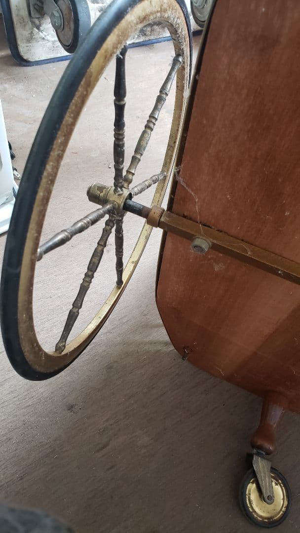 イタリア製　キッチンワゴン　象嵌細工　アンティーク　ボトルラック付