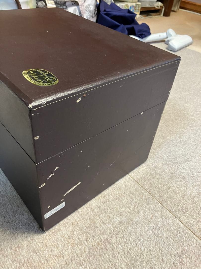 ボヘミアグラス　花瓶　大型