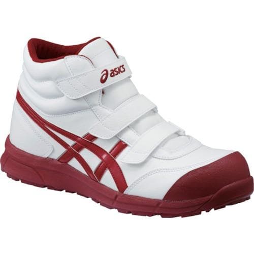 新品 アシックス ウィンジョブ CP302 ホワイト×バーガンディ 26.0cm