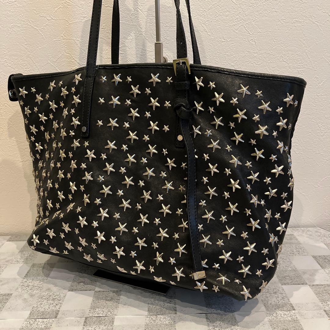 ジミーチュウスタースタッズレザートート