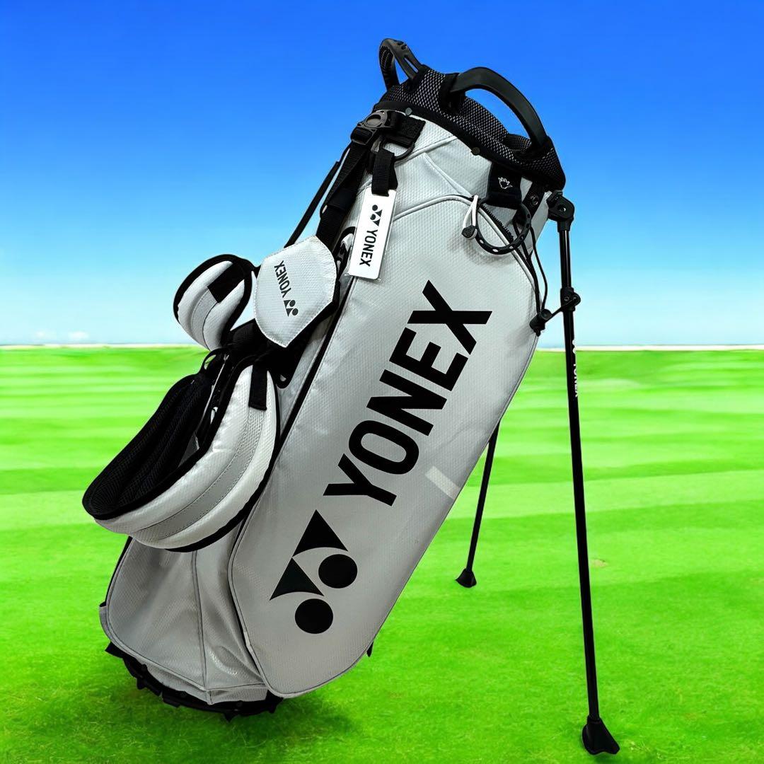 YONEX 9.5型 ゴルフスタンドバッグ ホワイト ネームプレート未使用品