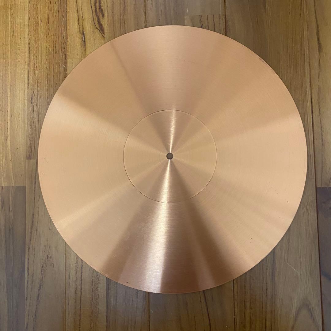 【良品】マイクロ　MICRO 銅　ターンテーブルシート　ディスクプレート