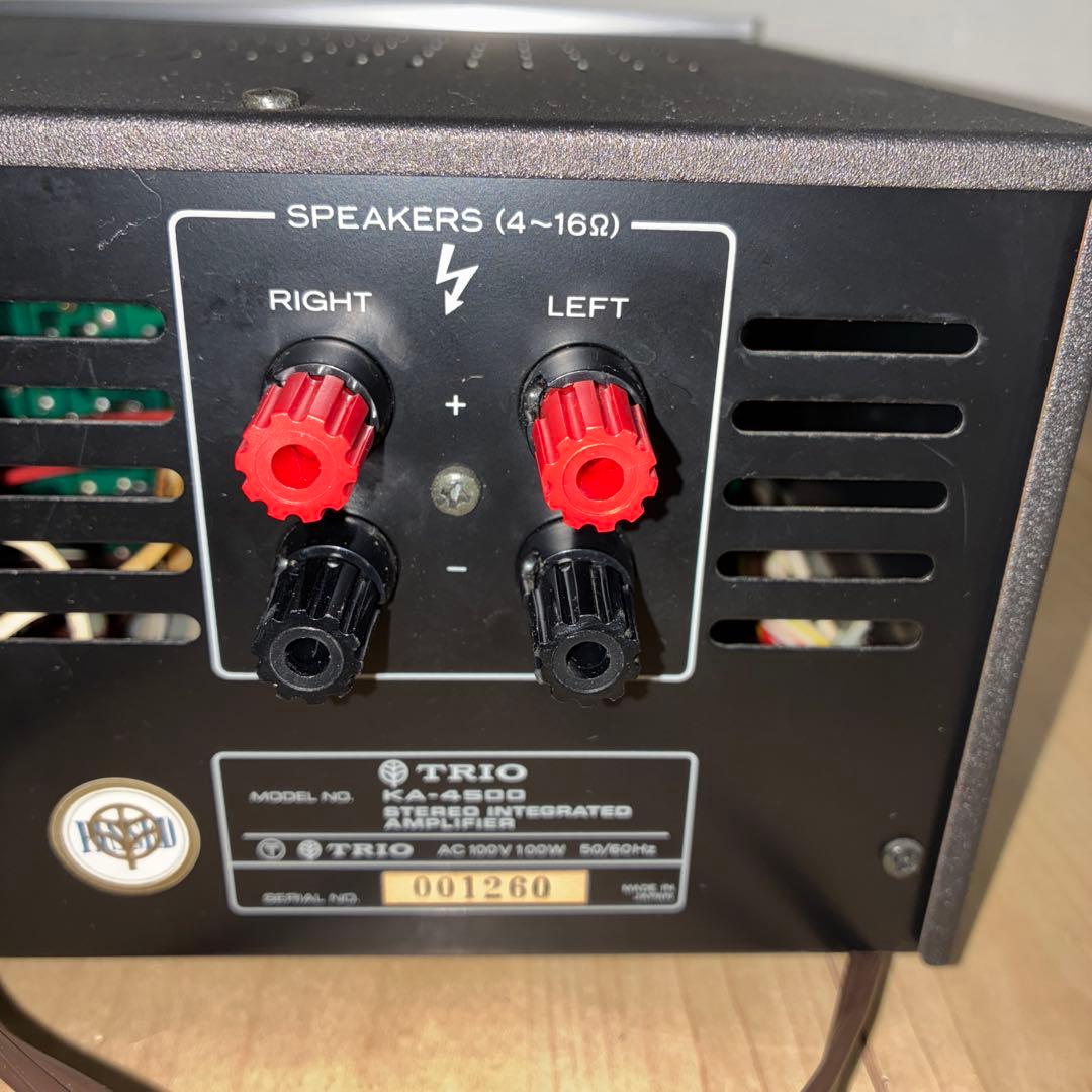 動作良好！！trio 　プリメインアンプ　KA-4500 希少です