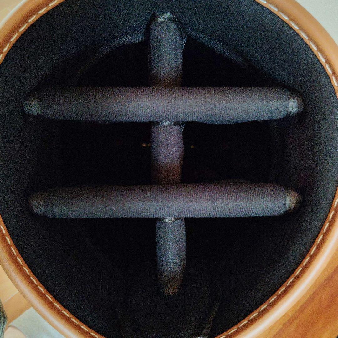 考英舎 ハンドメイド 高密度ツイルナイロン キャディバッグ ネイビー×ライト