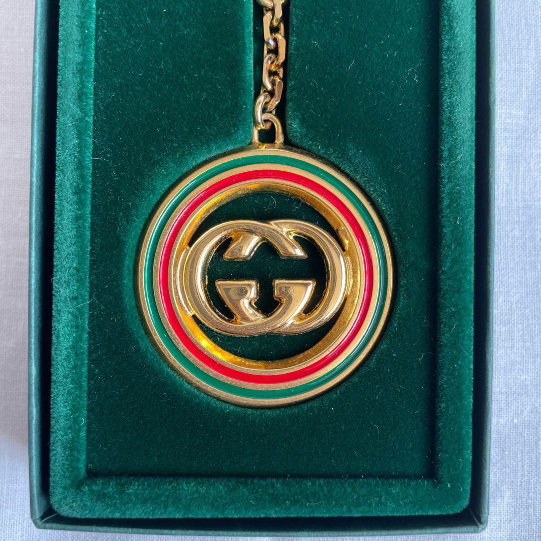 【新品】GUCCI キーホルダー キーリング チャーム オールドグッチ 箱付き