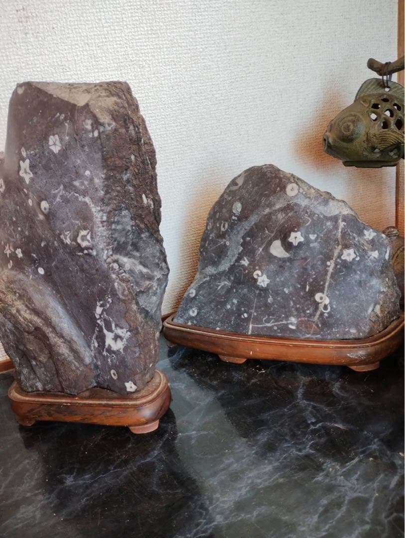 門司　梅花石　2個