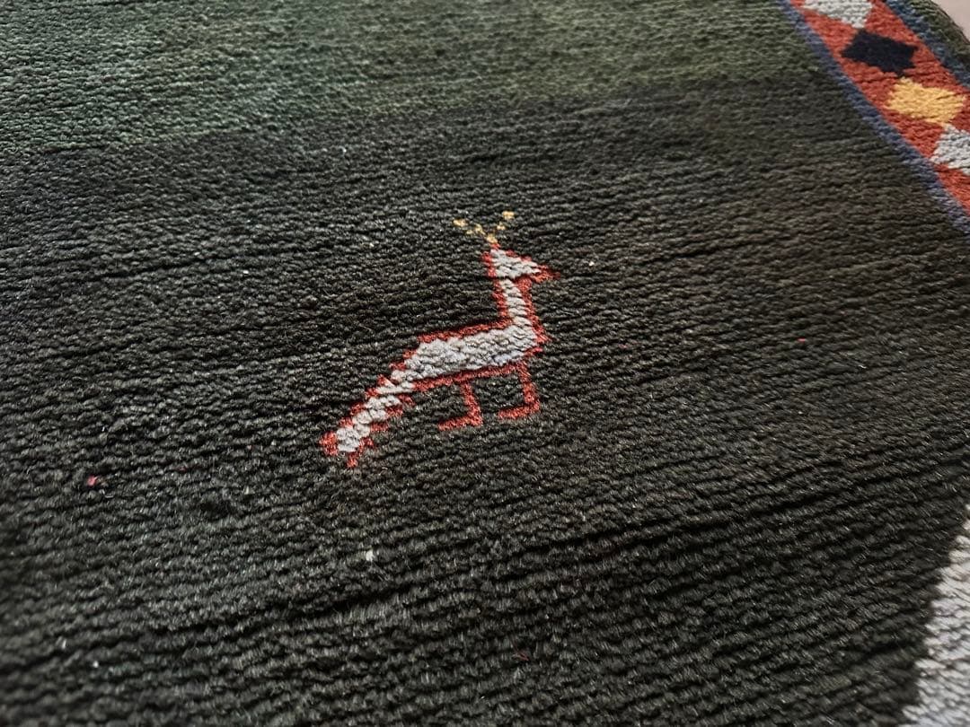 135×73 ヴィンテージラグ　　手織ラグ　ギャッベ