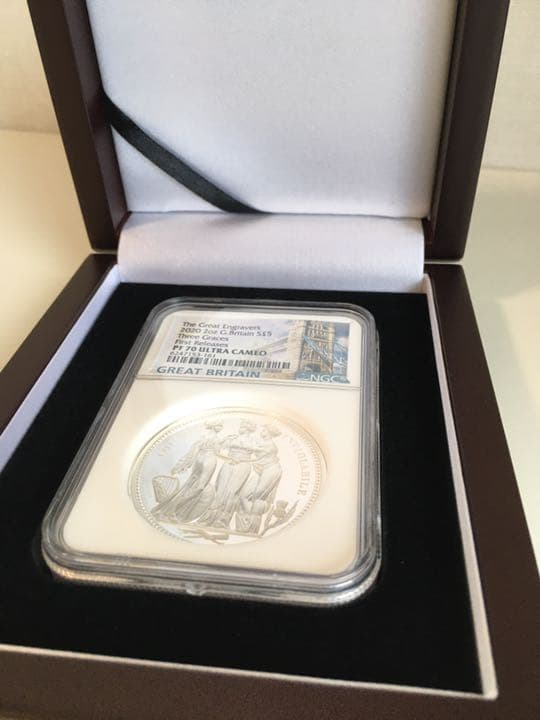 イギリス スリーグレイセス 2オンス 銀貨