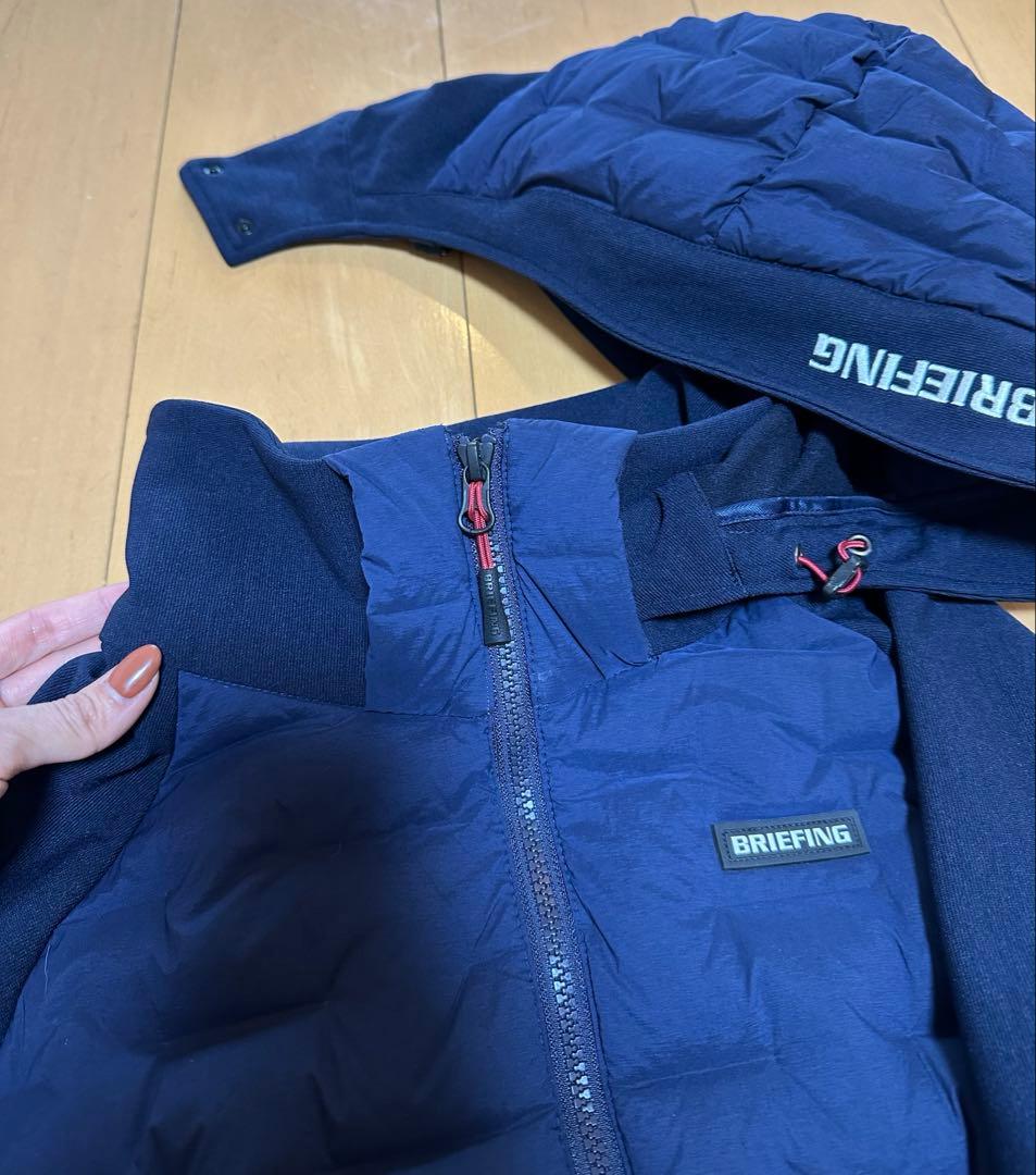 ブリーフィング　ハイブリッドダウンジャケット　ネイビー Mサイズ