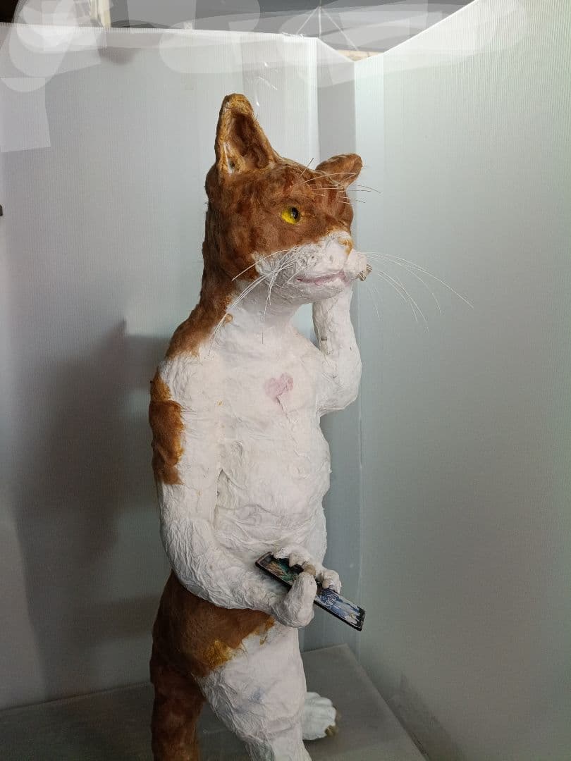 張り子作家　猫