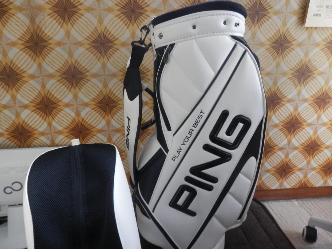 PING キャディバッグ ホワイト/ブラック9.0型