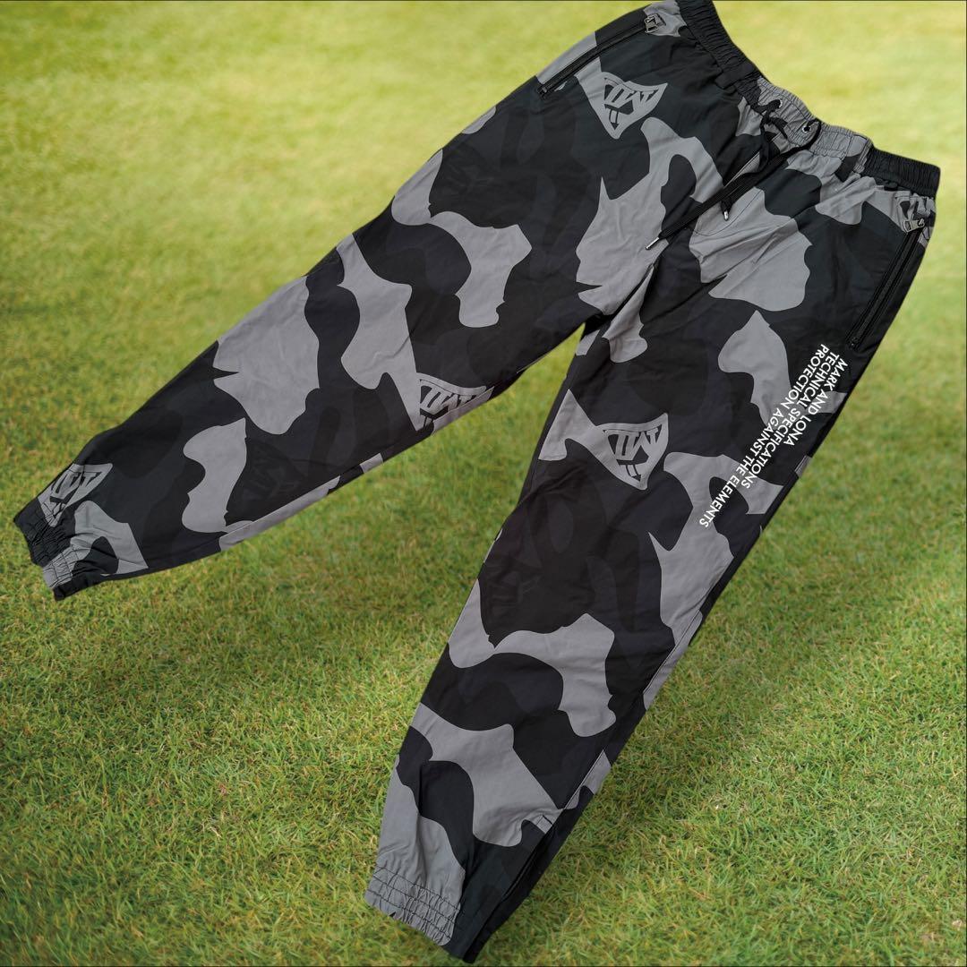 現行タグ　防寒　蓄熱　裏地付き　マーク&ロナ　ジョガーパンツ　M〜L相当　総柄