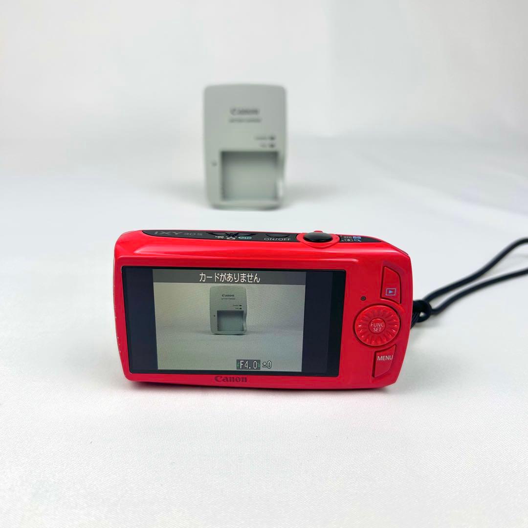 【美品】Canon キャノン IXY 30S レッド 赤 コンデジ 動作確認済